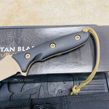 Load image into Gallery viewer, Spartan Blades Moros Flat Dark Earth Combat Utility 5.25&quot; Fixed Knife with Black Molle Sheath SB53DEBKNLBK
