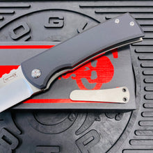 Load image into Gallery viewer, Chaves Ultramar 229 Kickstop TANTO Black G10 3.63&quot; Belt Satin Knife
