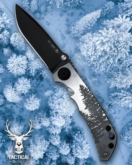 Spartan Blades Harsey Folder - Fir Trees - Special Edition