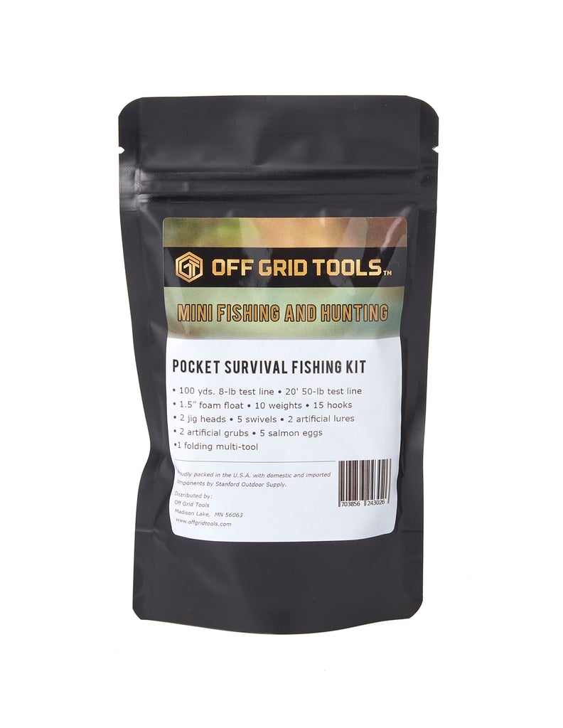 Offgrid Tools FISHING & HUNTING MINI - POCKET SURVIVAL FISHING KIT