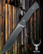 Spartan Blades Machai Black 6.625" Blade Black Micarta Handles Pro-Grade Knife SBSL002BKBK