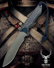 Load image into Gallery viewer, Spartan Blades Ronin Shinto Black 5.6&quot; Blade Black CE Canvas Micarta Handles Knife with Black Nylon Sheath SB47BKBKNLBK
